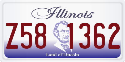 IL license plate Z581362