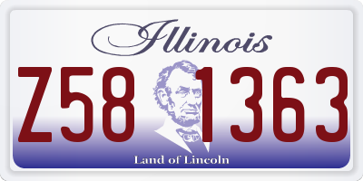 IL license plate Z581363