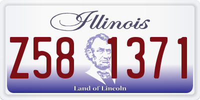 IL license plate Z581371