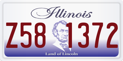 IL license plate Z581372