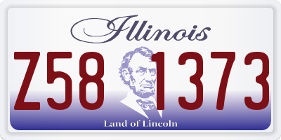 IL license plate Z581373