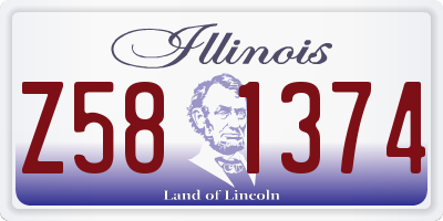 IL license plate Z581374