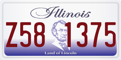 IL license plate Z581375