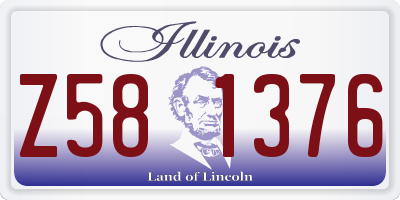 IL license plate Z581376