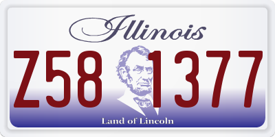 IL license plate Z581377