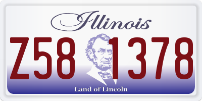 IL license plate Z581378