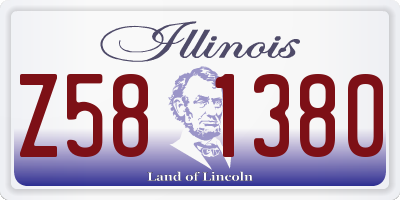 IL license plate Z581380