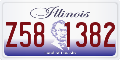 IL license plate Z581382