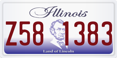 IL license plate Z581383