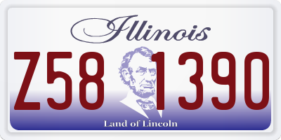 IL license plate Z581390