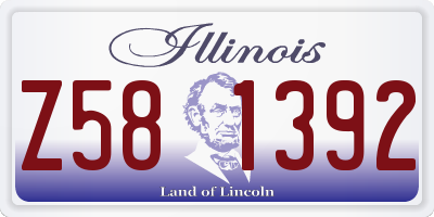 IL license plate Z581392