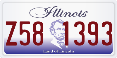 IL license plate Z581393