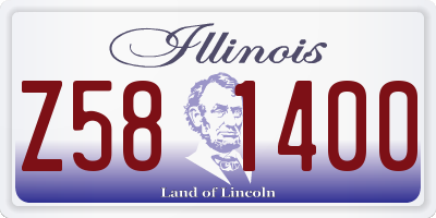 IL license plate Z581400