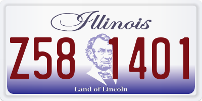 IL license plate Z581401