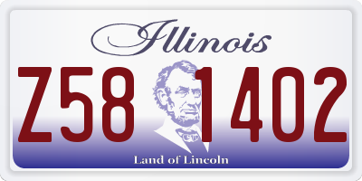 IL license plate Z581402