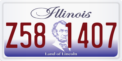 IL license plate Z581407