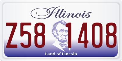 IL license plate Z581408