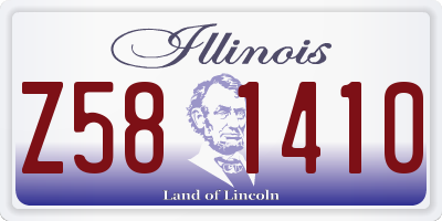 IL license plate Z581410