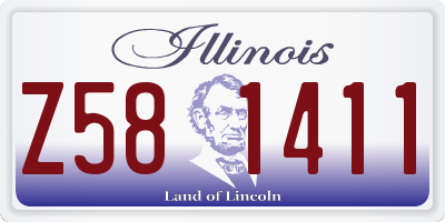 IL license plate Z581411