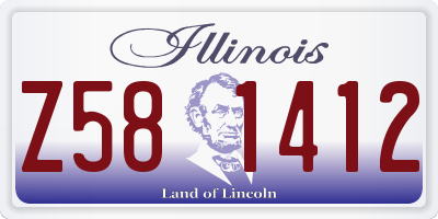 IL license plate Z581412