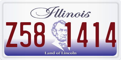 IL license plate Z581414