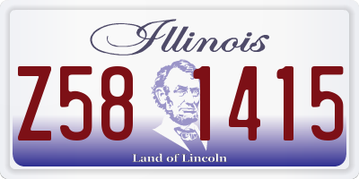 IL license plate Z581415