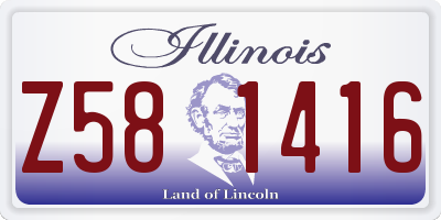 IL license plate Z581416