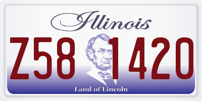 IL license plate Z581420
