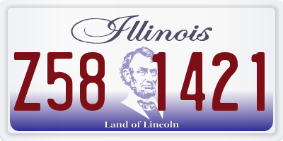 IL license plate Z581421