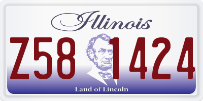 IL license plate Z581424