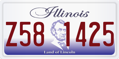 IL license plate Z581425