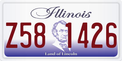 IL license plate Z581426