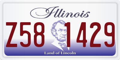 IL license plate Z581429