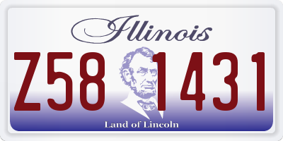 IL license plate Z581431