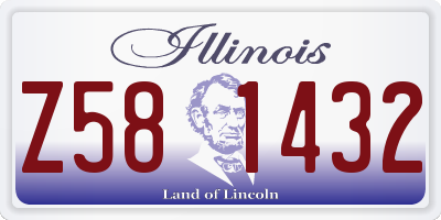IL license plate Z581432