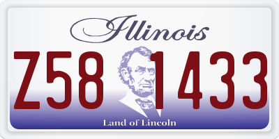 IL license plate Z581433