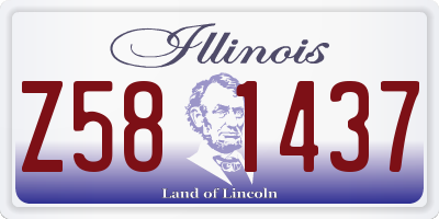 IL license plate Z581437