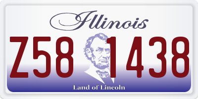 IL license plate Z581438