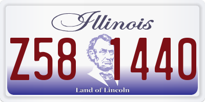 IL license plate Z581440