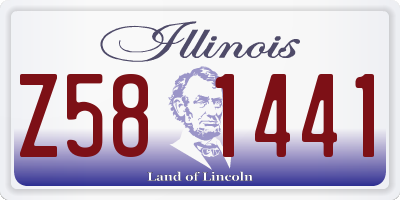 IL license plate Z581441