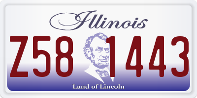 IL license plate Z581443