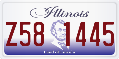 IL license plate Z581445