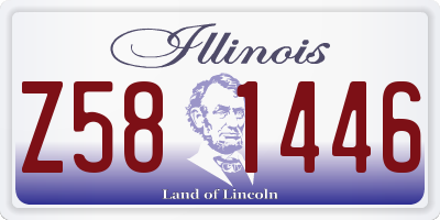 IL license plate Z581446