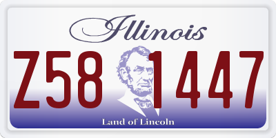 IL license plate Z581447