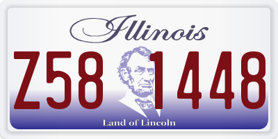 IL license plate Z581448