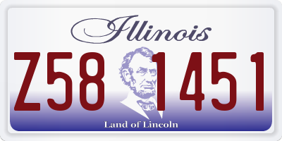 IL license plate Z581451