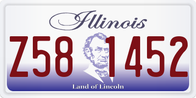 IL license plate Z581452