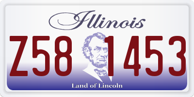 IL license plate Z581453