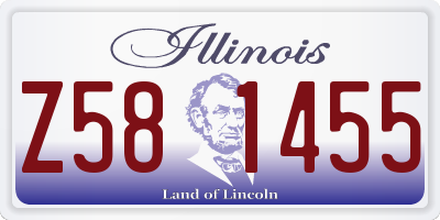 IL license plate Z581455
