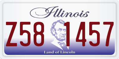 IL license plate Z581457